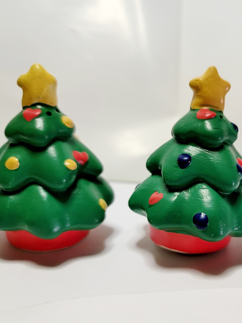 Vintage Christmas Tree Salt And Pepper Shakers